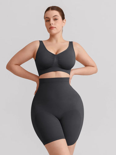 High-Waist Silicone Grip Shaper Shorts