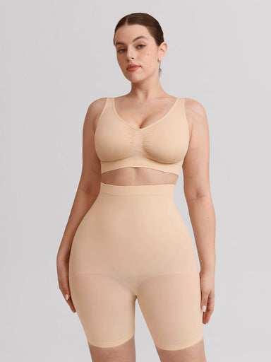 High-Waist Silicone Grip Shaper Shorts