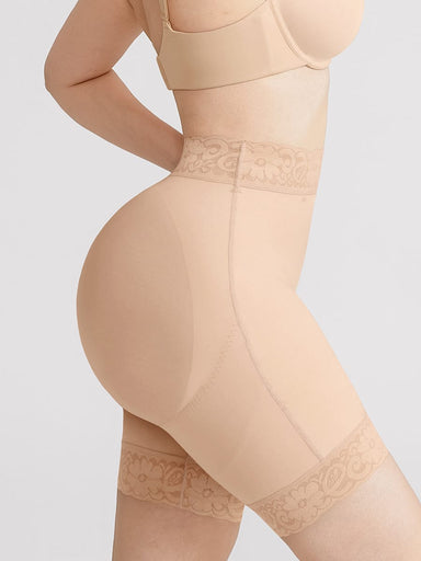 Boned High-Waist Booty Lift Boyshort