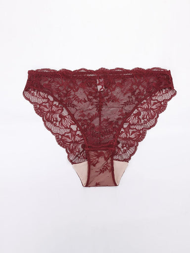 Low-Rise Antibacterial Lace Panties