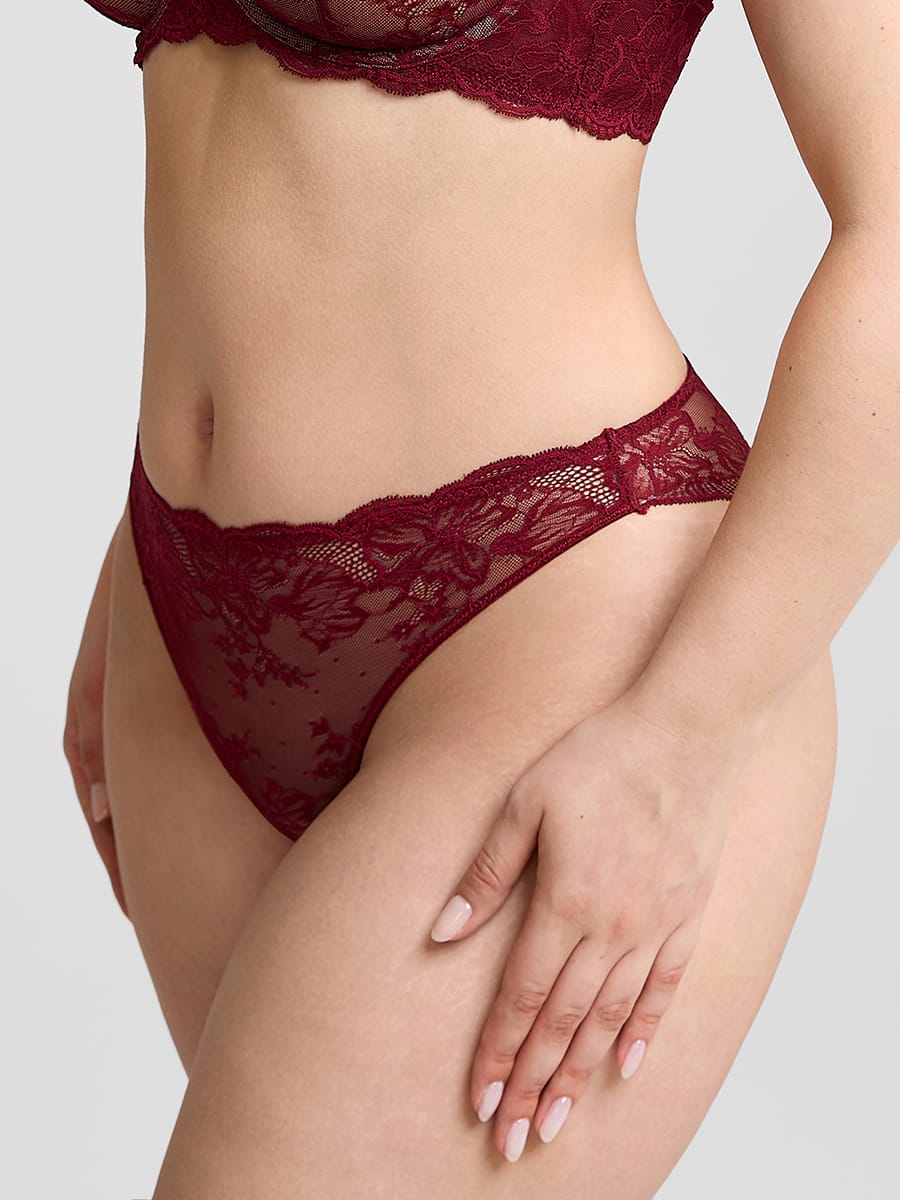 Low-Rise Antibacterial Lace Panties