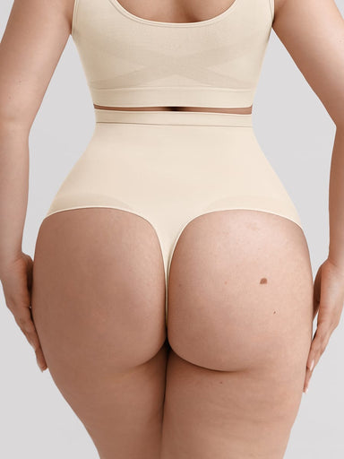 High-Waist Anti-Roll Thong Shaper