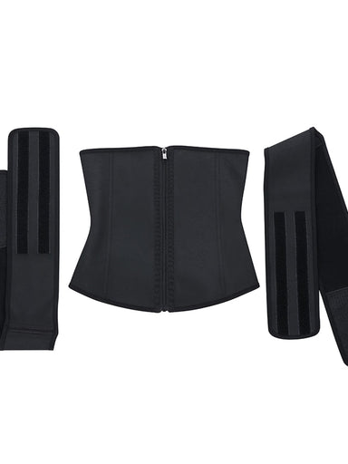 Double-Belt Latex Waist Cincher
