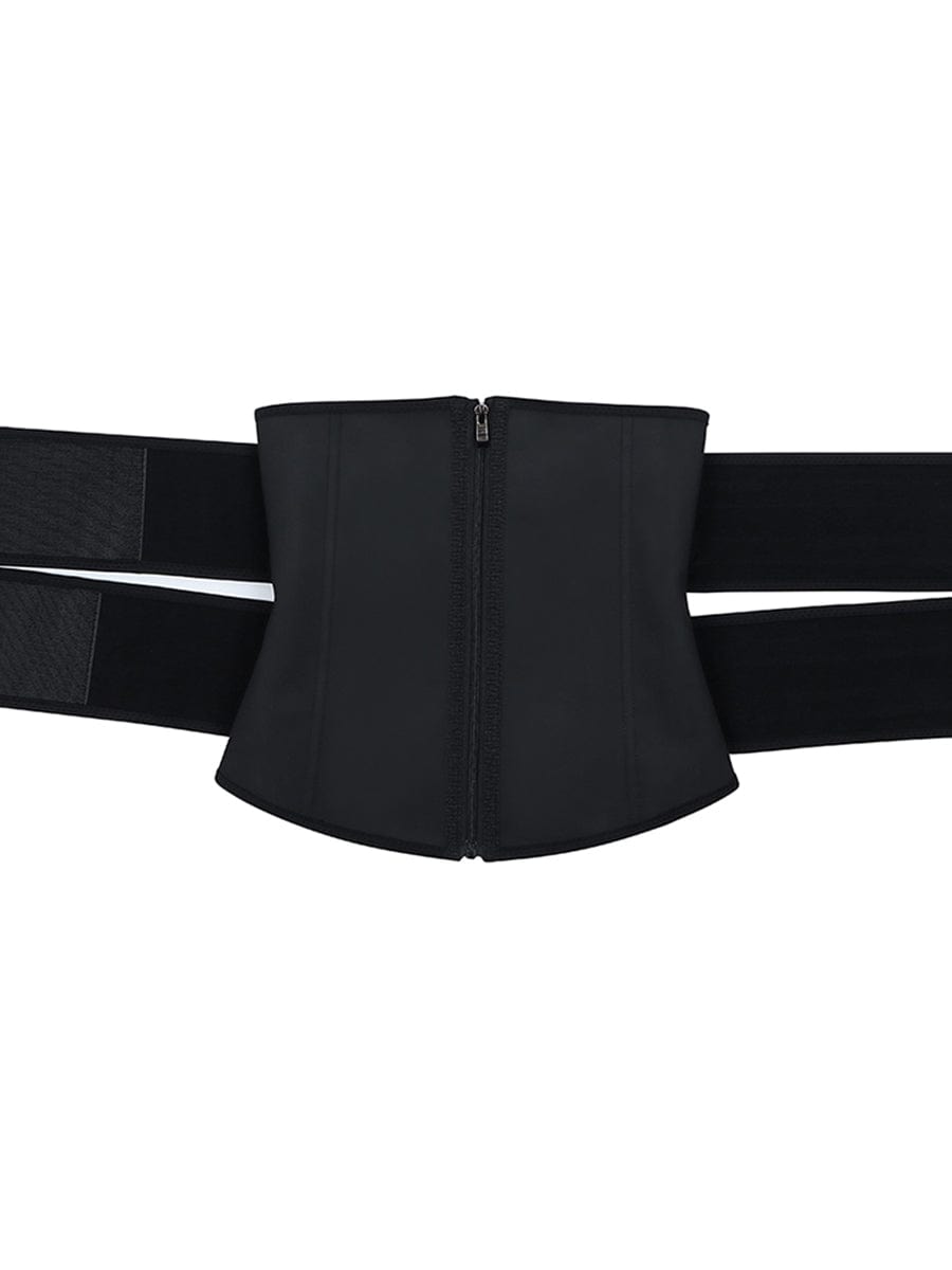 Double-Belt Latex Waist Cincher