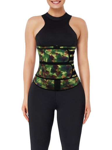 Geometric Print Waist Trainer